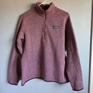 Patagonia Women's Better Sweater 1/2 Zip Pullover, Stormy Mauve, Size L